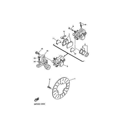 BREMSSATTEL KOMPL., HINTEN