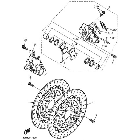 BREMSSATTEL KOMPL.(L)