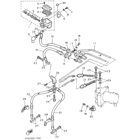 HALTER, BREMSSCHLAUCH