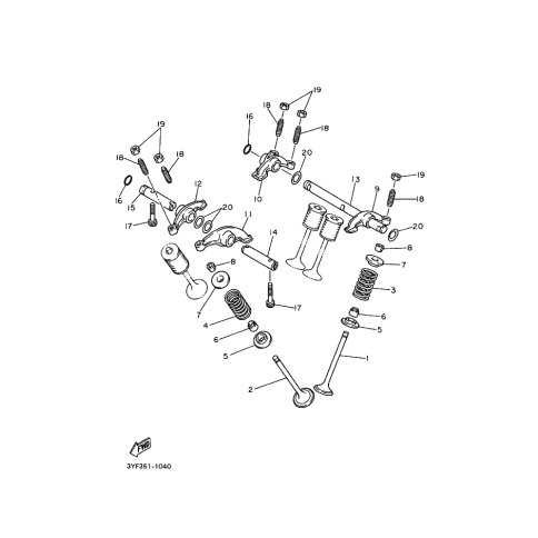 HALTER, VENTILFEDER
