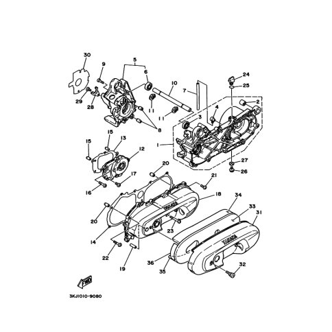 DECKEL, KURBELGEHAEUSE 3