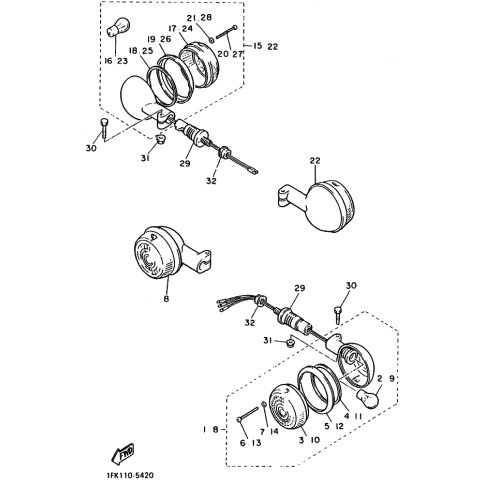 VORDERER BLINKER KOMPL. 1