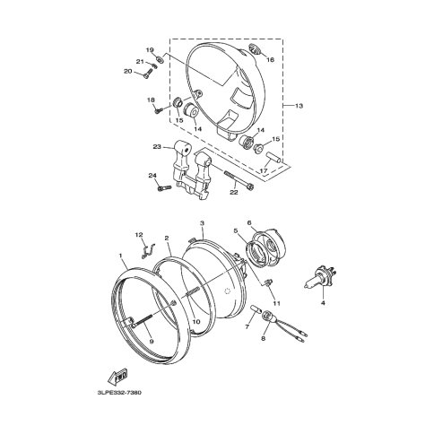 STUTZE, SCHEINWERFER 1