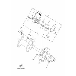 BREMSSATTEL KOMPL., HINTEN