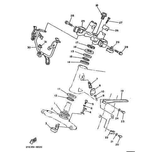STUTZE, SCHEINWERFER