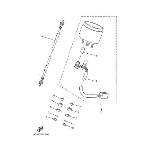 GESCHWINDIGK. KABEL KOMPL.
