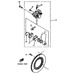 STUTZE, BREMSBELAGPLATTE