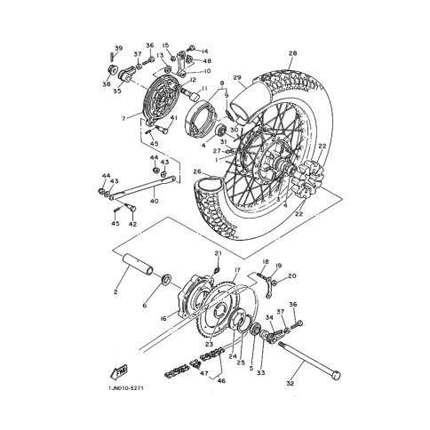 SPEICHENSATZ, HINTEN