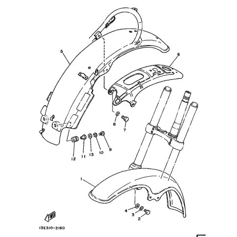 VORDERRAD-KOTFLUGEL KOMPL.