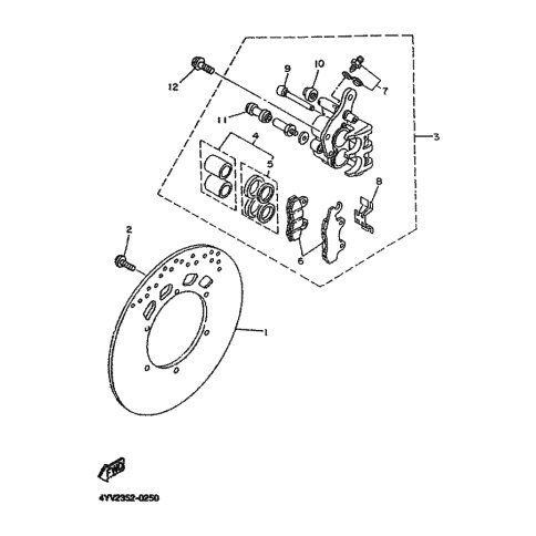 BREMSSATTEL KOMPL.(R)