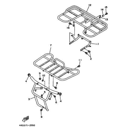 BAR, CARRY REAR