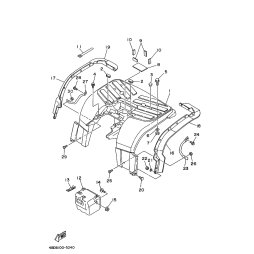 REAR FENDER ASSY 2