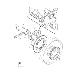 BREMSSATTEL KOMPL., HINTEN