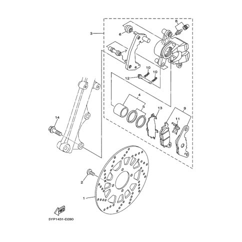 BREMSSATTEL KOMPL.(R)