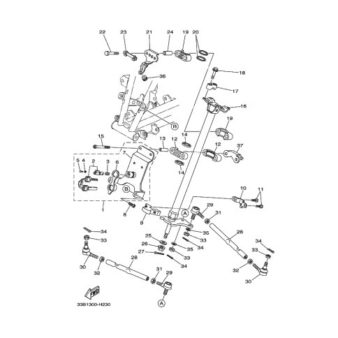 BRACKET, STEERING LOWER