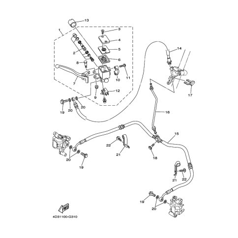 HALTER, BREMSSCHLAUCH