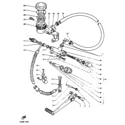 HALTER, BREMSSCHLAUCH