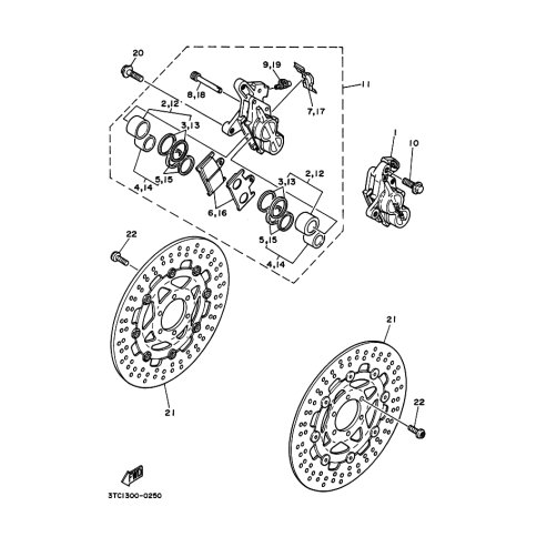 BREMSSATTEL KOMPL.(R)