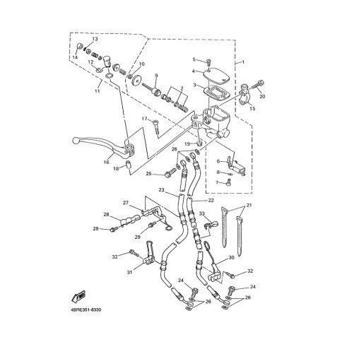 HALTER, BREMSSCHLAUCH
