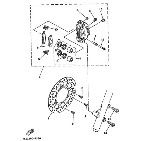 BREMSSATTEL KOMPL.(L)