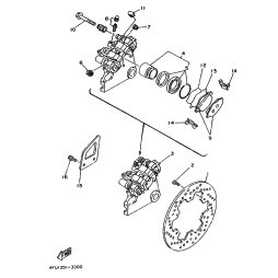 BREMSSATTEL KOMPL., HINTEN