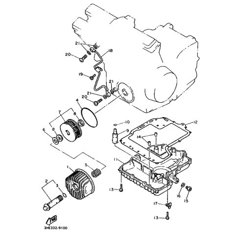 DECKEL, OLFILTERELEMENT