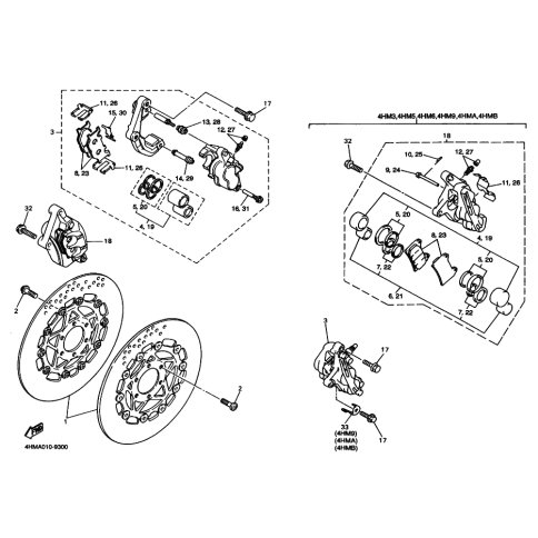 BREMSSATTEL KOMPL.(L)