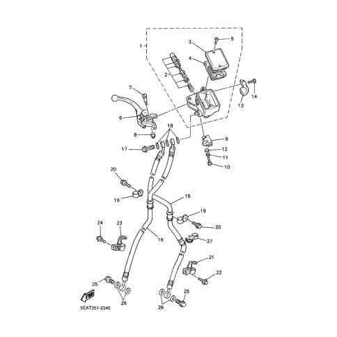 HALTER, BREMSSCHLAUCH