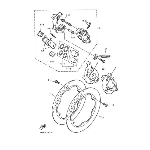 BREMSSATTEL KOMPL.(R)