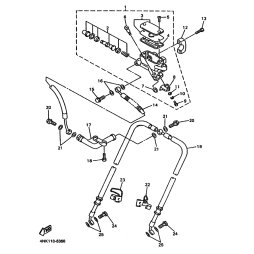 HALTER, BREMSSCHLAUCH