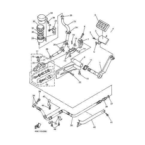 HALTER, BREMSSCHLAUCH