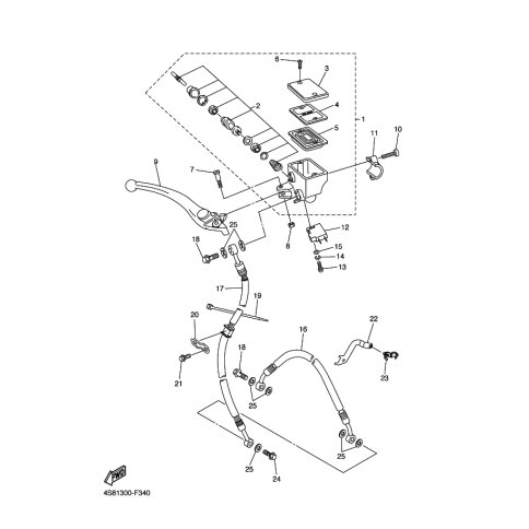 HALTER, BREMSSCHLAUCH 1