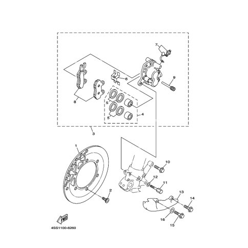 BREMSSATTEL KOMPL.(L)