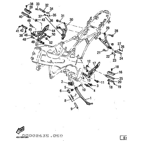 VORDERE FUSSRASTE KOMPL. (L