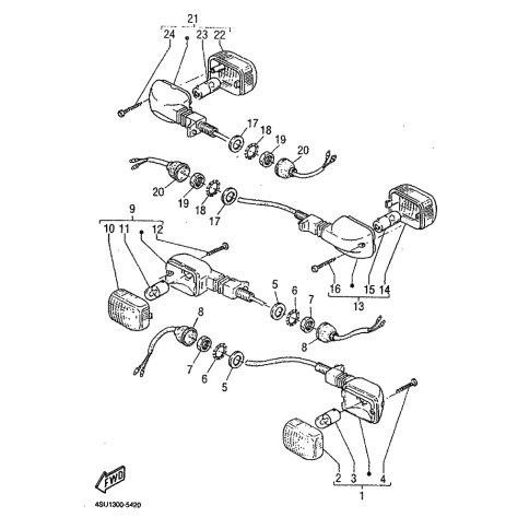 HINTERER BLINKER KOMPL. 2