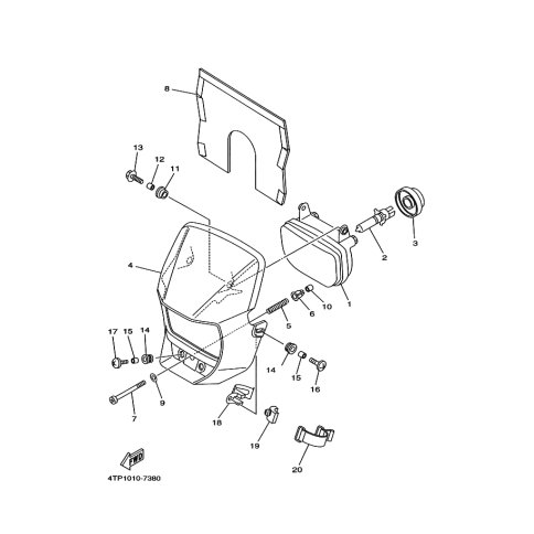 STUTZE, SCHEINWERFER 1