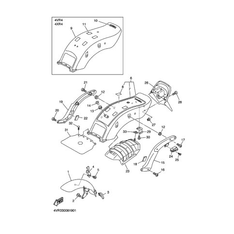 VORDERRAD-KOTFLUGEL KOMPL.