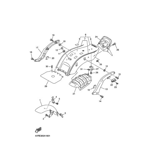 VORDERRAD-KOTFLUGEL KOMPL.