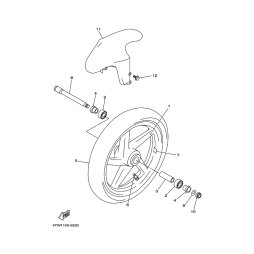 VORDERRAD-KOTFLUGEL KOMPL.