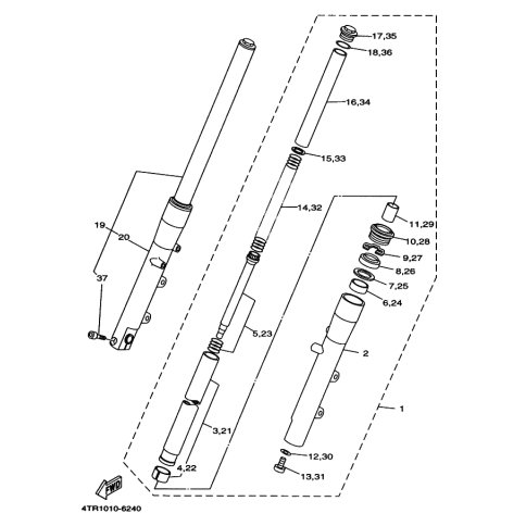 ZYLINDER KOMPL. VORDERRADGA
