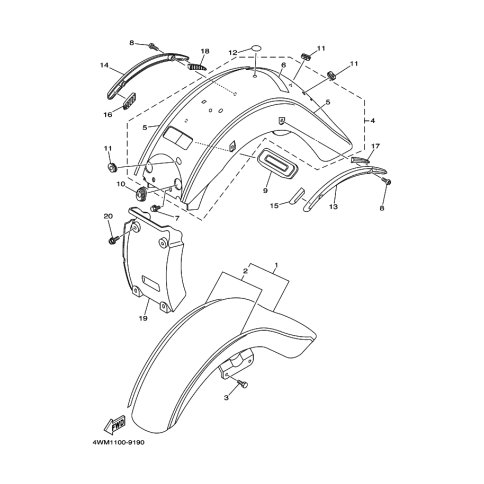 VORDERRAD-KOTFLUGEL.