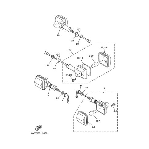 HINTERER BLINKER KOMPL. 2