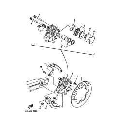 BREMSSATTEL KOMPL., HINTEN