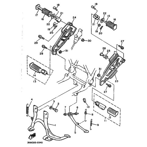 KONSOLE, FUSSRASTE 2