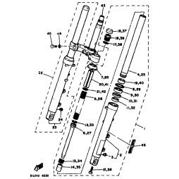 KOLBEN, VORDERRADGABEL