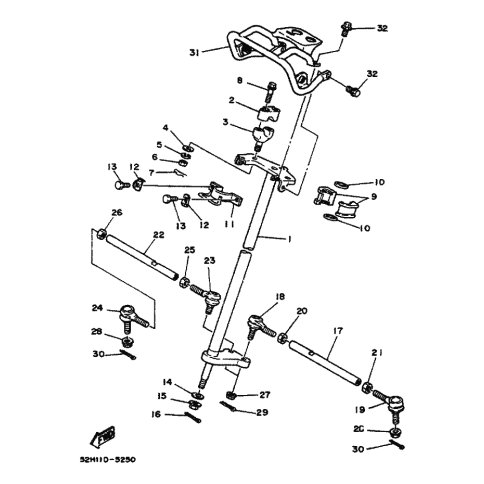 BRACKET, STEERING LOWER