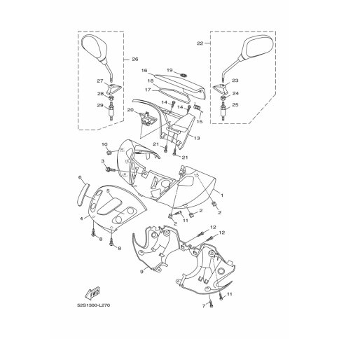 COVER, HANDLE FRONT