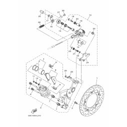 BREMSSATTEL KOMPL., HINTEN