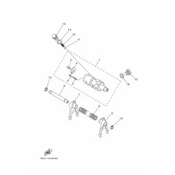 STANGE, SCHALTGABELFUHRUNG
