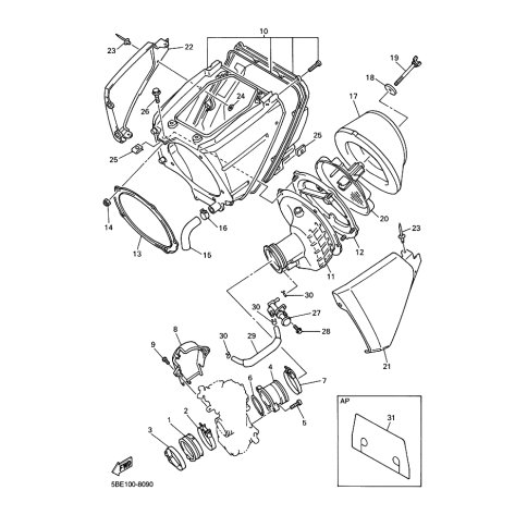 VERBINDUNG, LUFTFILTER 1